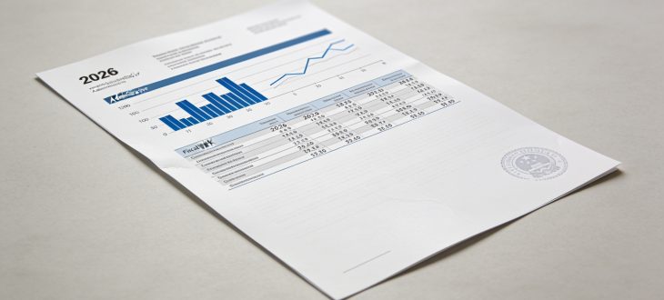Document administratif affichant augmentation fiscale avec chiffres 2026.